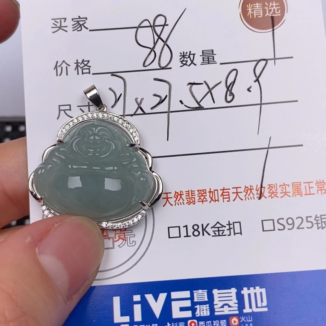 翡翠银S925镶嵌颈饰