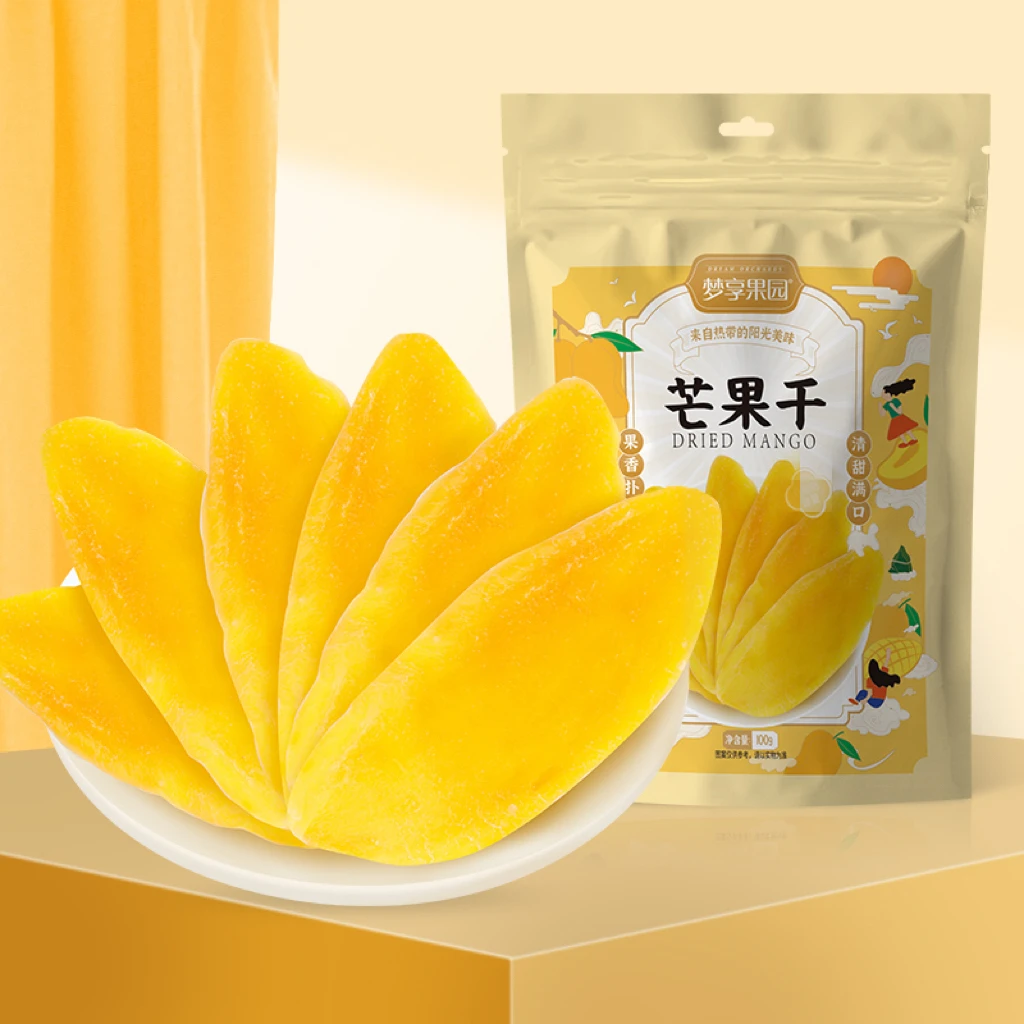 梦享果园厚切芒果干果脯蜜饯酸甜水果干休闲零食办公小吃食品