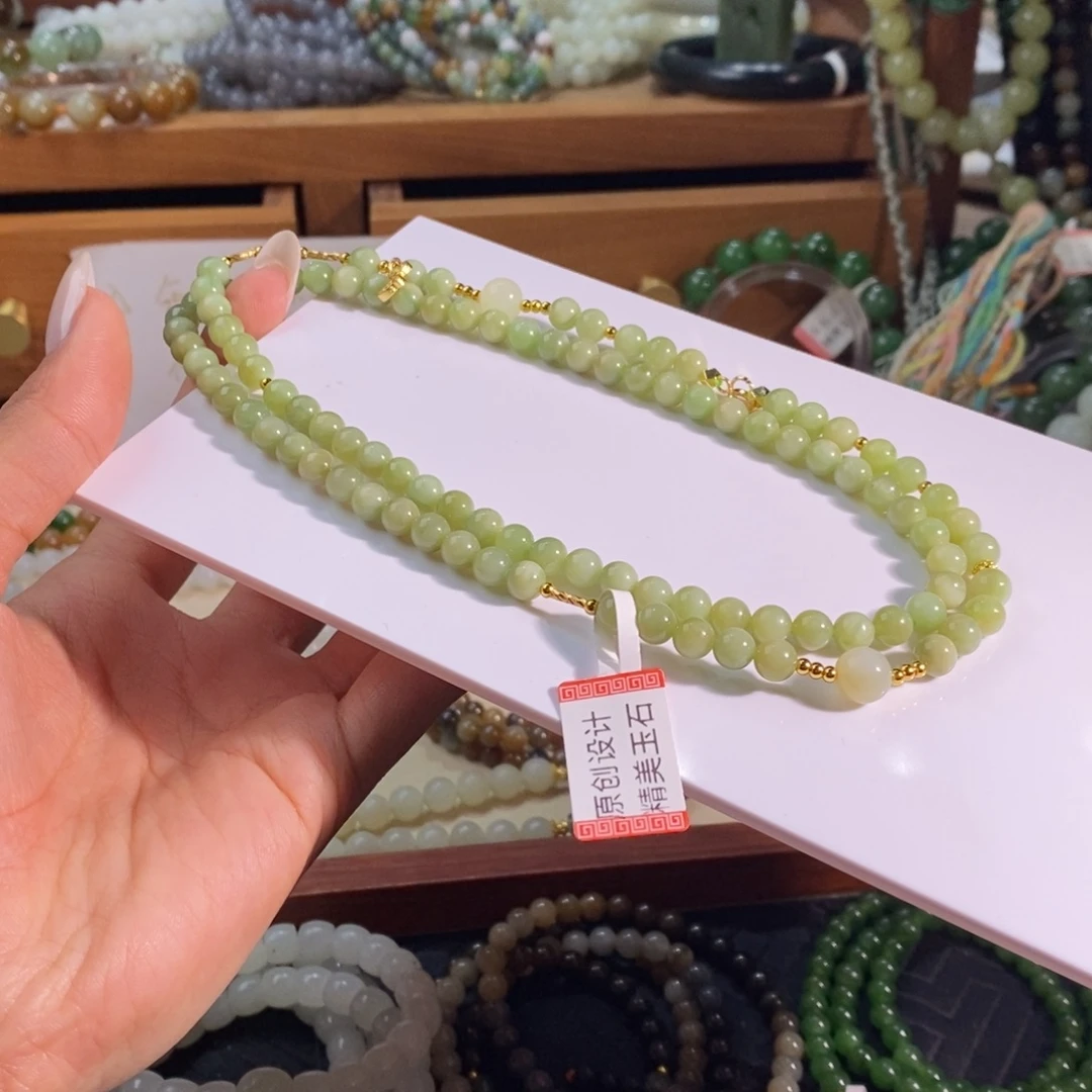 和田玉未镶嵌手链