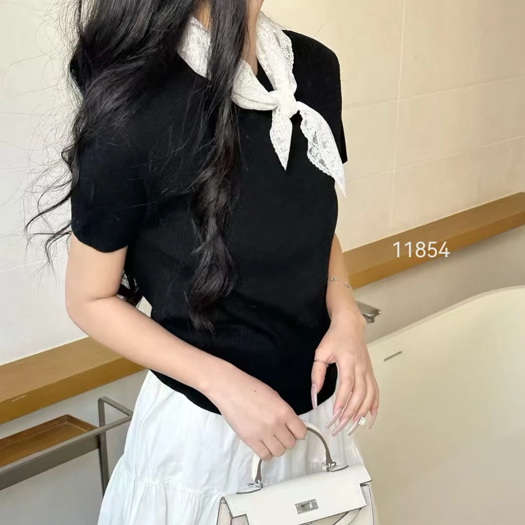 11854（部分无水洗唛，介意慎拍） CHUXUN新款圆领净版针织短袖