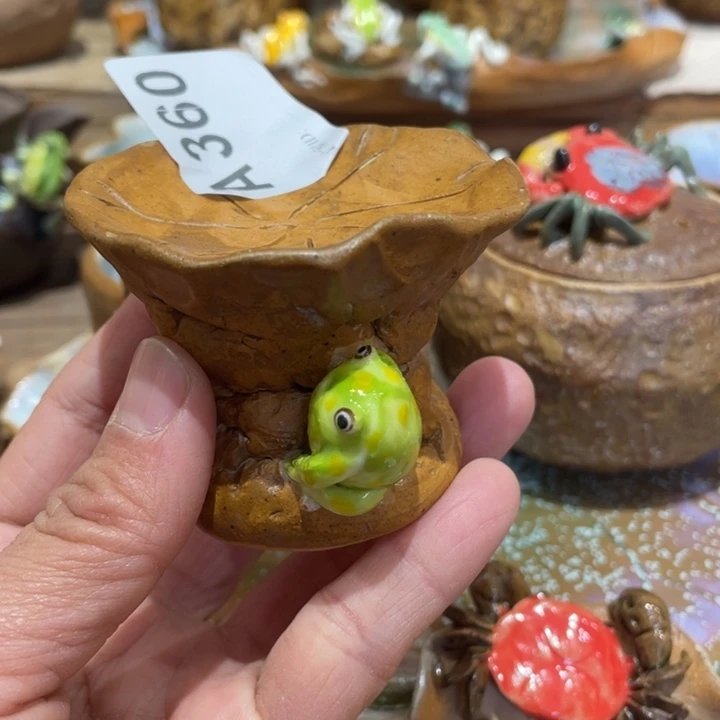 派*手工制作陶瓷茶具仿生茶杯