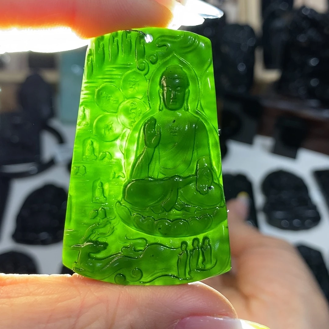 岫玉未镶嵌纯天然岫玉颈饰