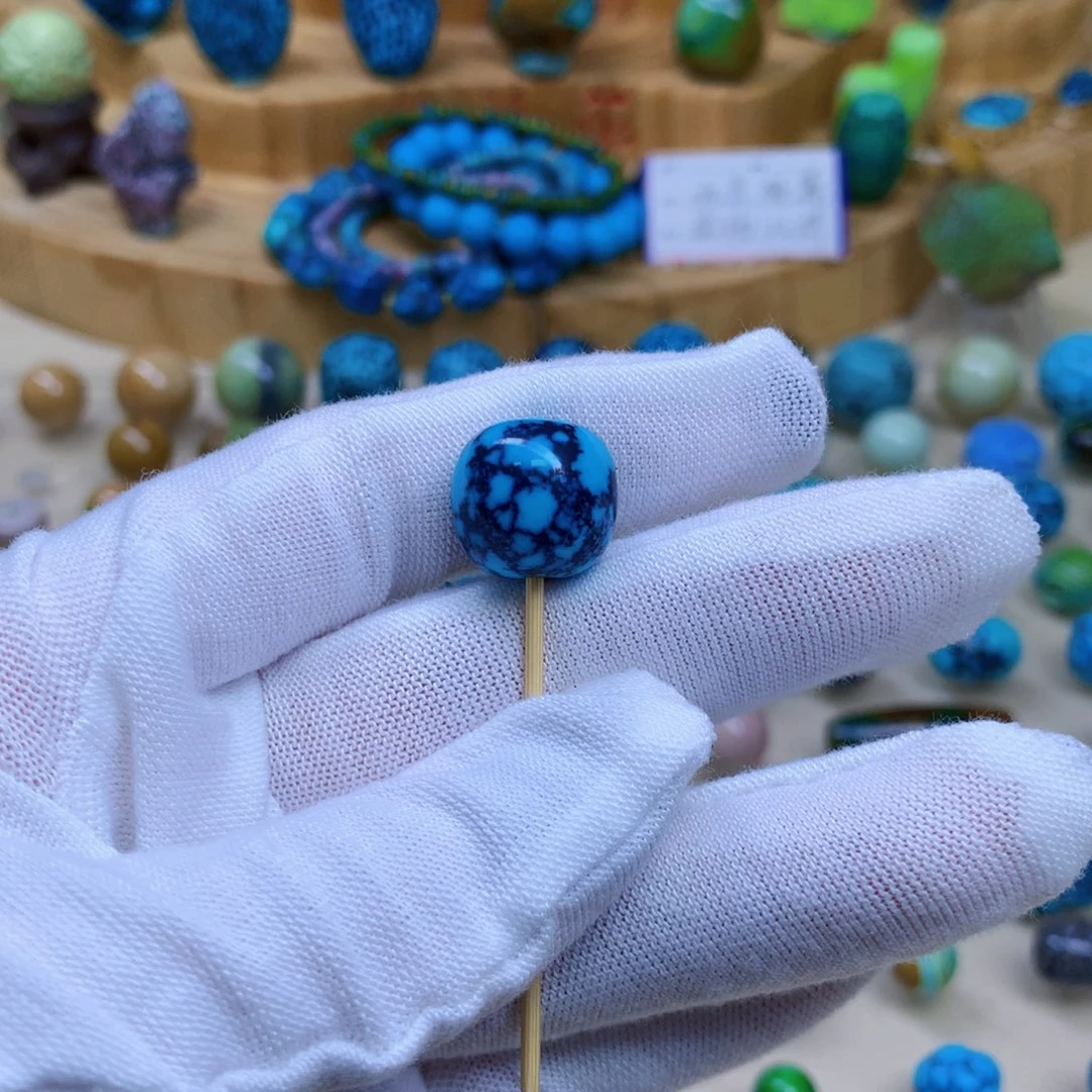 绿松石未镶嵌三彩随行