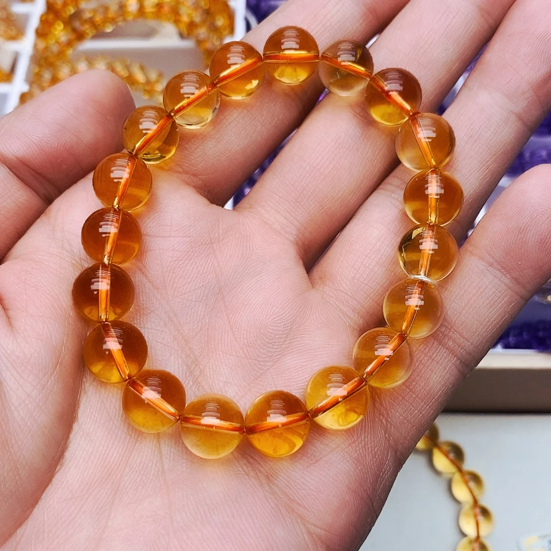 呼***卐水晶未镶嵌手串天然