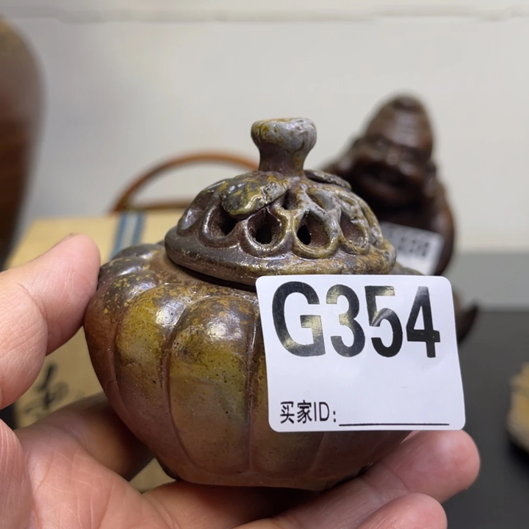 备前烧作品  好看的香炉元****汪