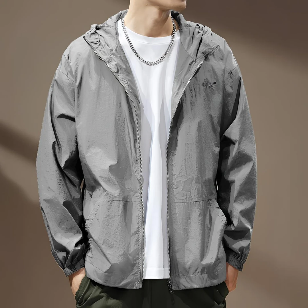 网红款高端户外防晒衣外套男夏季新款连帽防紫外线工装夹克冲锋衣