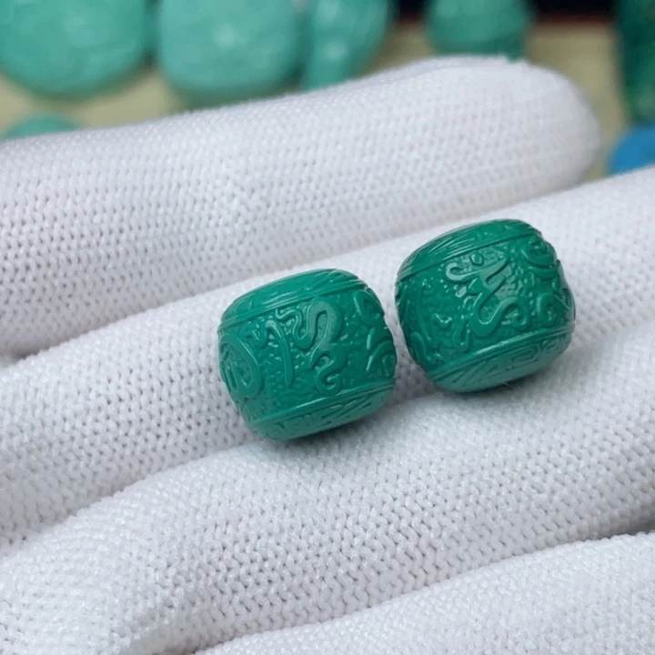 麻***3高瓷玉华13.3mm六字老型一对