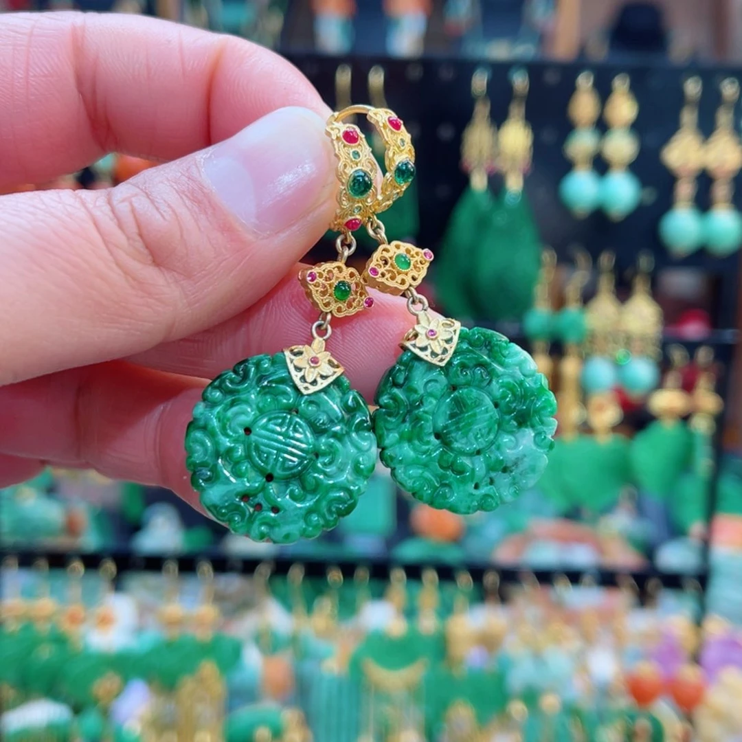 翡翠耳饰合金48小时鉴赏期