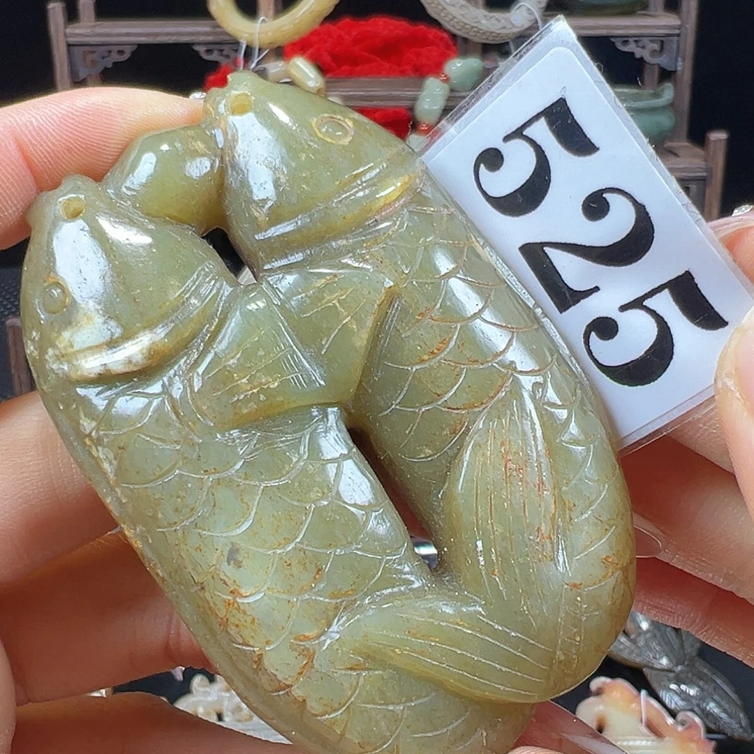 和田玉未镶嵌挂件