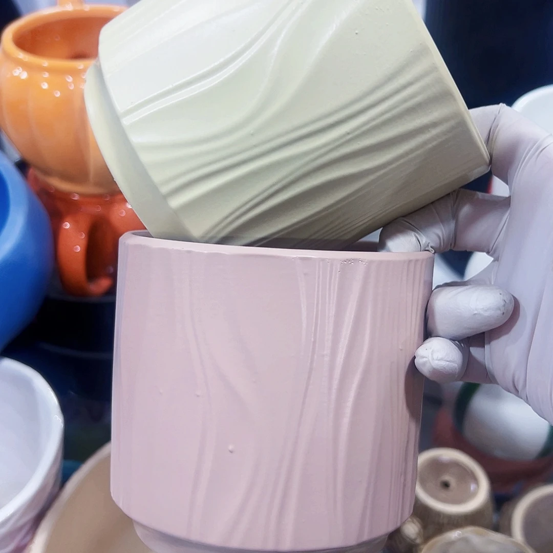 有孔，外贸尾单陶瓷花盆凑单10米包邮