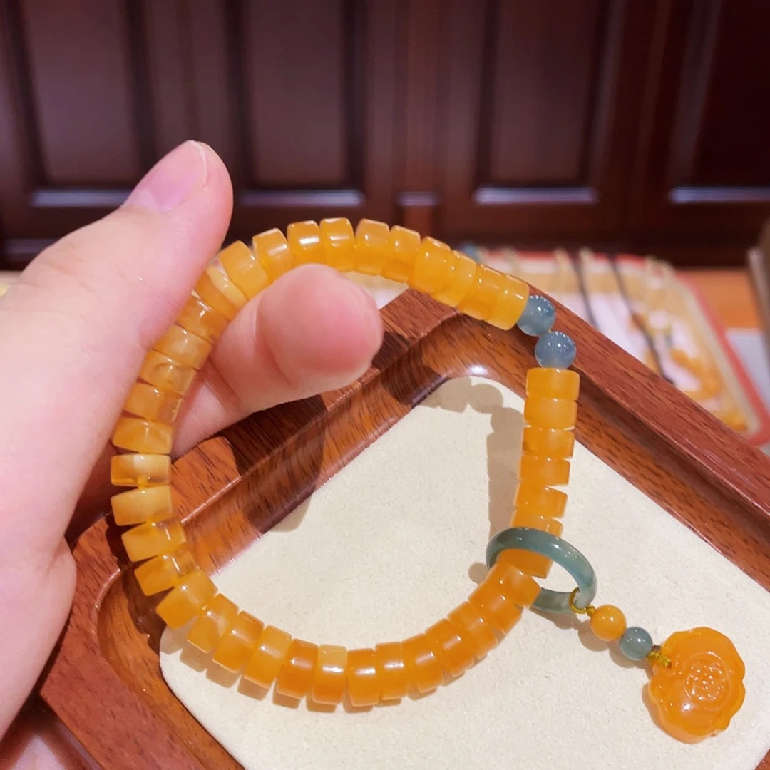 蜜蜡手链未镶嵌手串