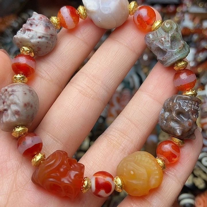 玛瑙/玉髓未镶嵌手链