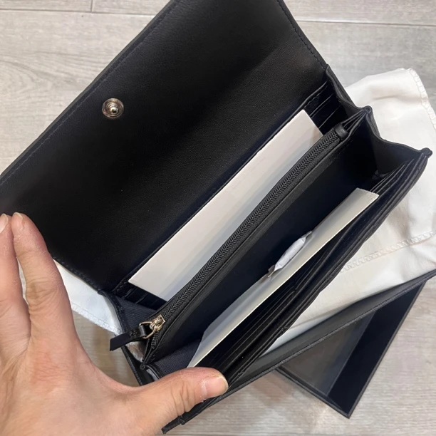 【铂金时袋】108欧家羊皮钱夹