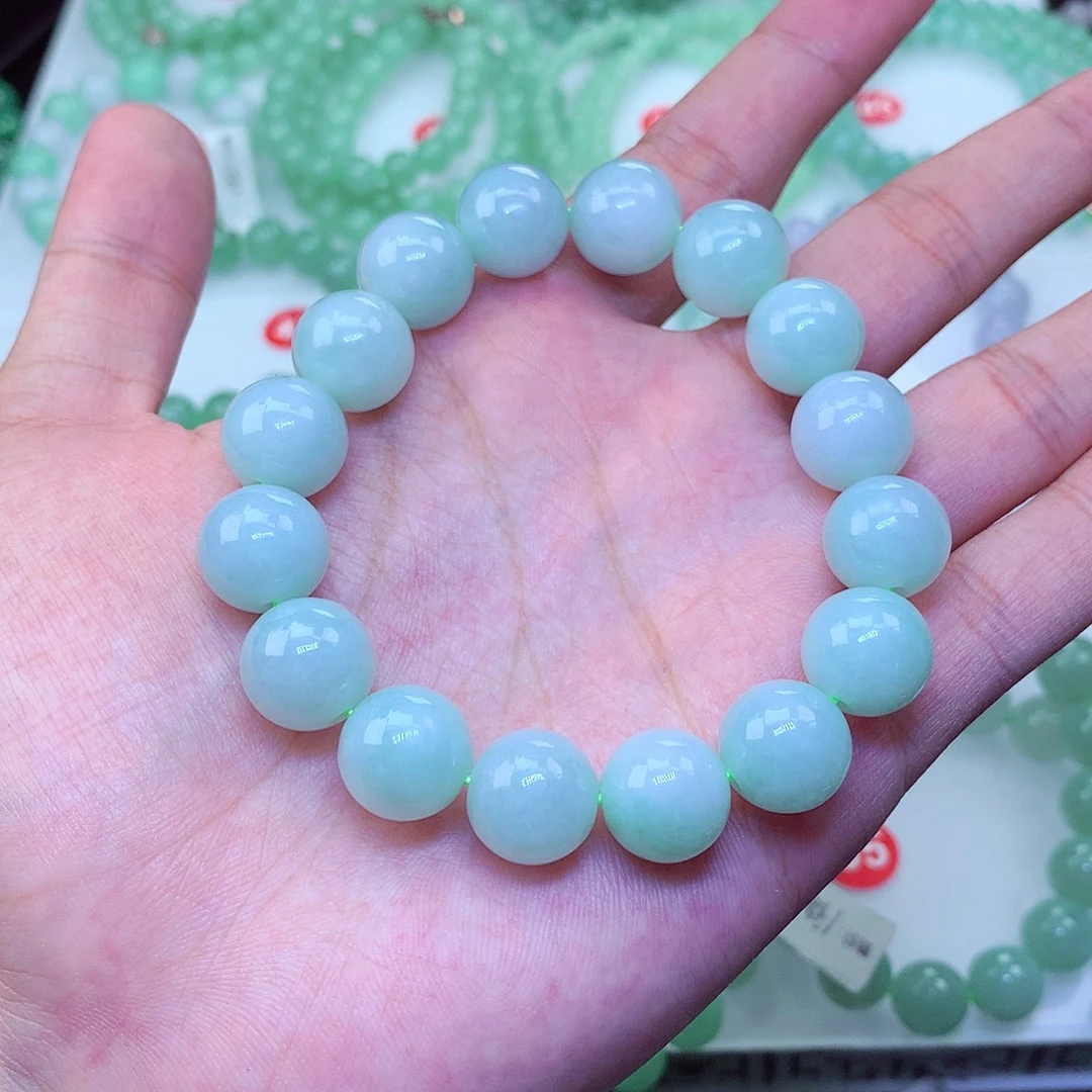 翡翠未镶嵌毛衣链卡13