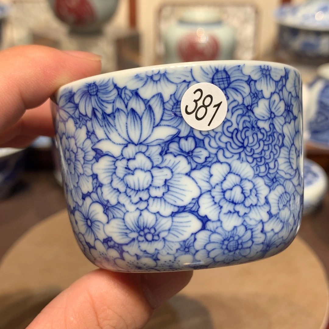 遇***觉381青花万花主人杯lf101