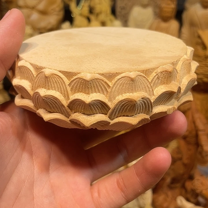 黄杨木瑕疵莲花座