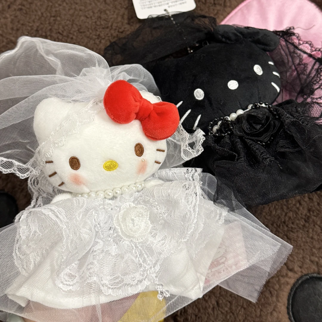 【果的kitty】伊丽莎白重工头纱婚纱裙kitty包包挂件
