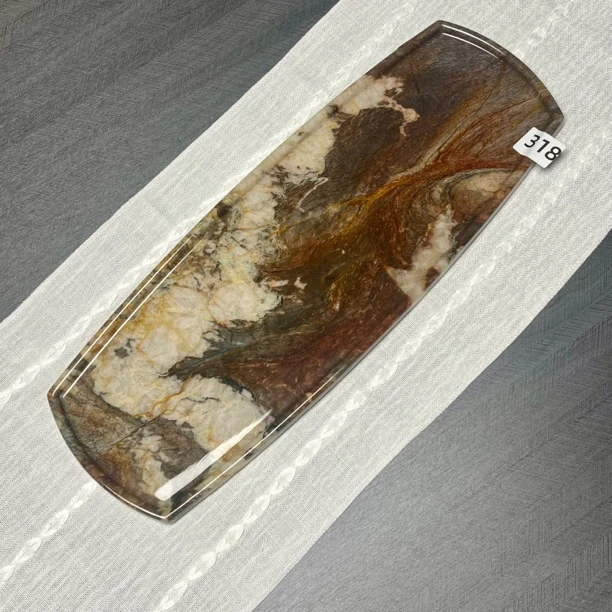 天然奢石20*55干泡茶盘石头家用一体现代简约办公室现代茶室托盘