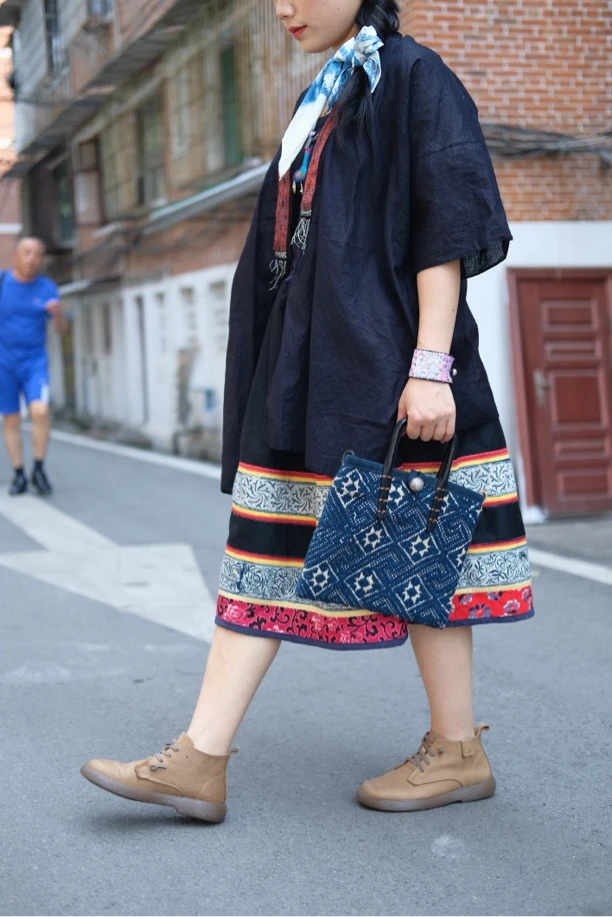 手工老绣复古手腕带