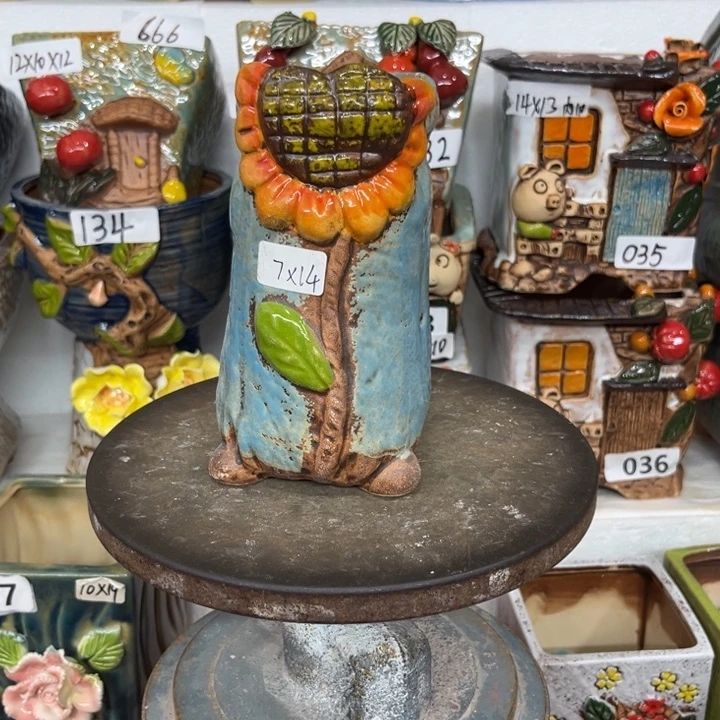 紫砂花盆粗陶材质多肉花盆