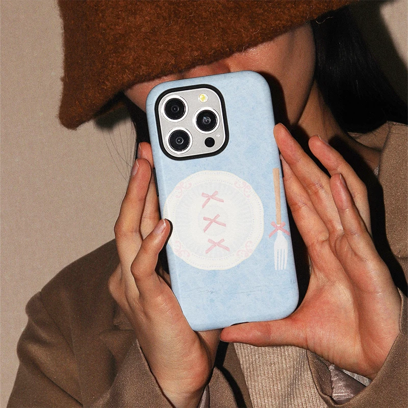 餐具蓝  适用iPhone16Promax手机壳iphone15保护壳14plus/13