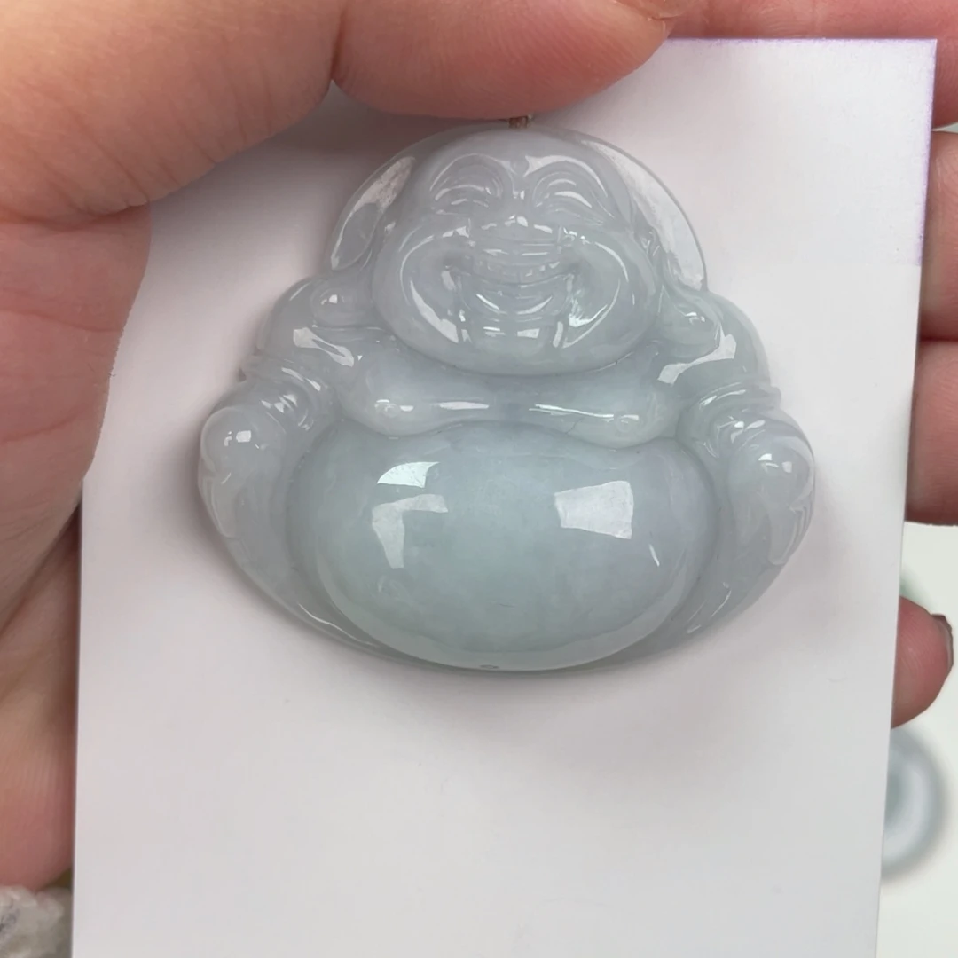 翡翠未镶嵌颈饰佛公