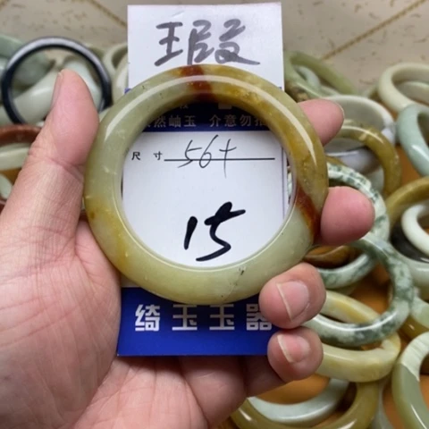 未镶嵌蛇纹石玉手镯