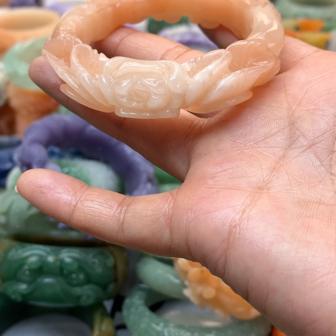 未镶嵌手镯石英质玉❄️**