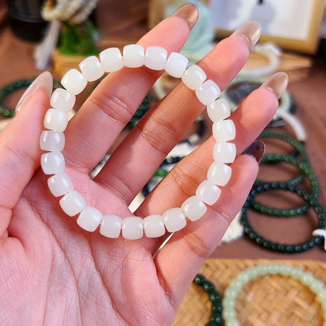 和田玉未镶嵌手串