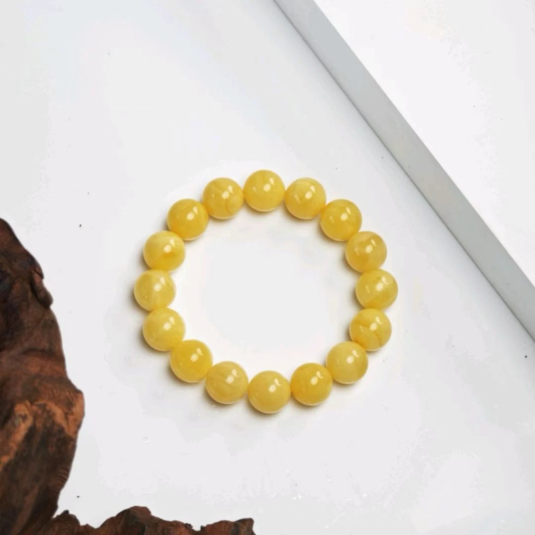 【普陀山欢喜】 蜜蜡单圈手串（发货多样性一件）S41468