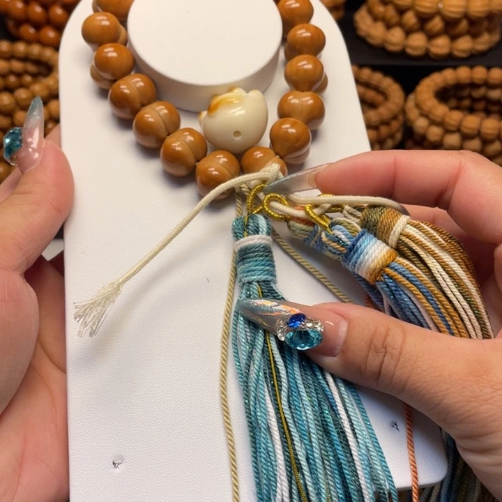 乔***叔手串猴头核桃全品15柯基屁桃加猫爪1号流苏