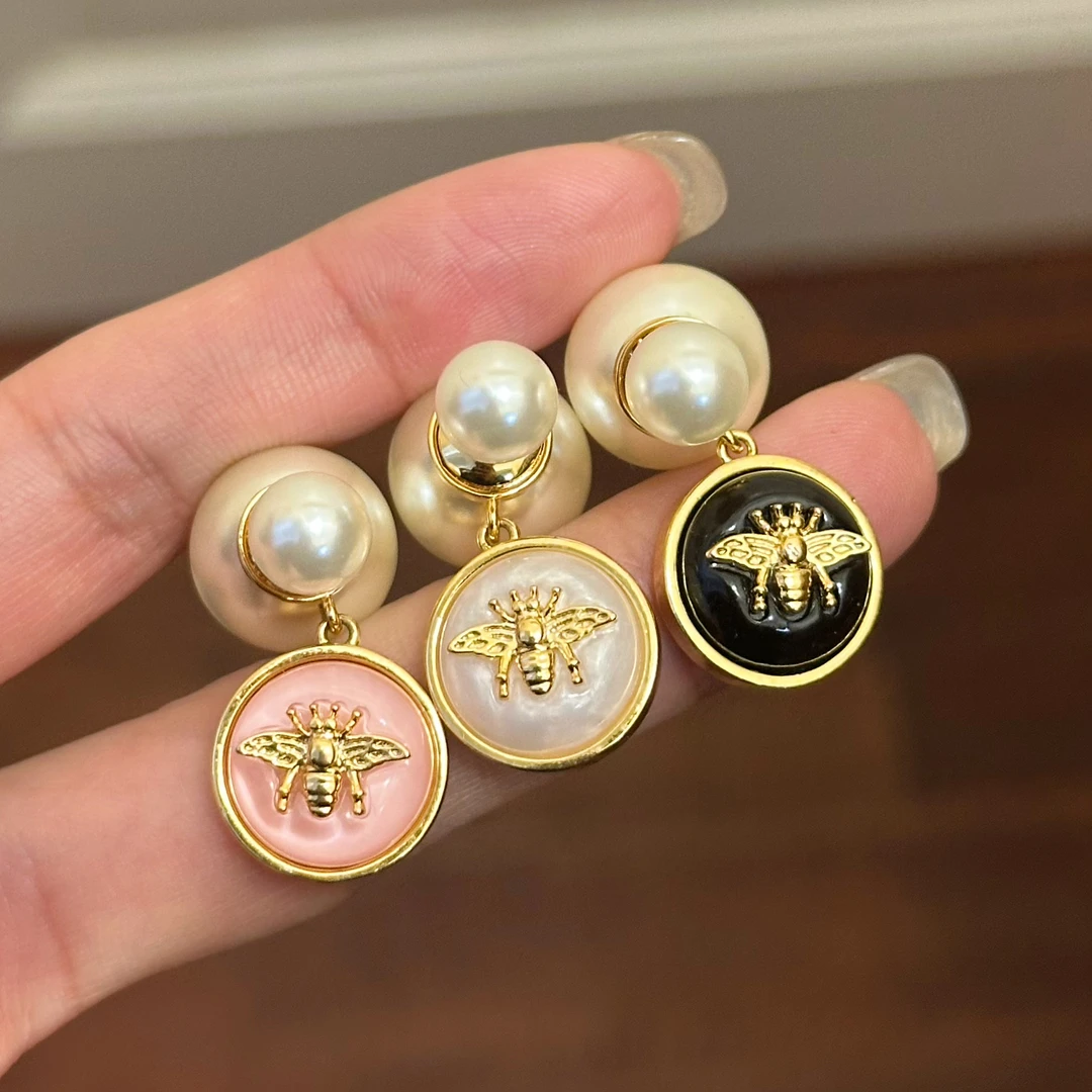 铜合金仿珍珠耳饰 E0526轻奢时尚复古法式ins素款精致简约百搭