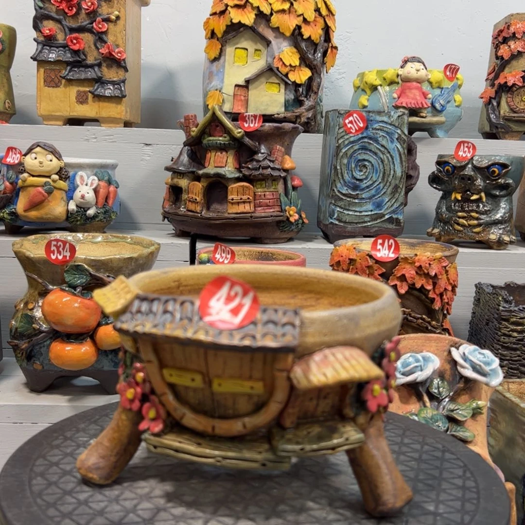 421 号陶然花器手工花盆