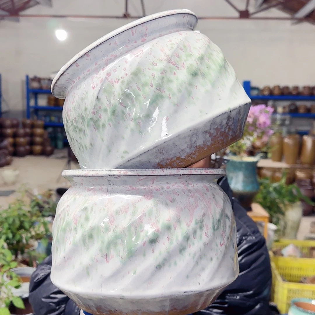 紫砂花盆高16口20