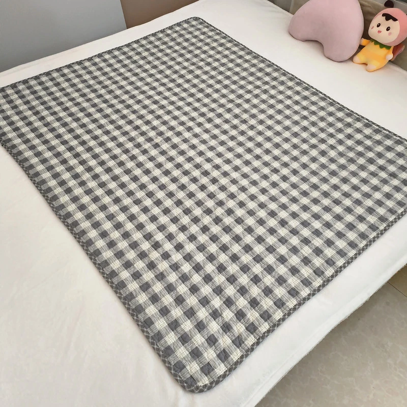 双面纯棉姨妈垫四季可用透气夹棉床单生理垫幼儿园儿童床铺垫褥子