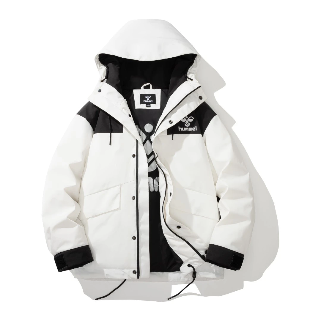 HUMMEL防水羽绒服三防加厚鸭绒保暖冬季防寒外套休闲户外男女同款