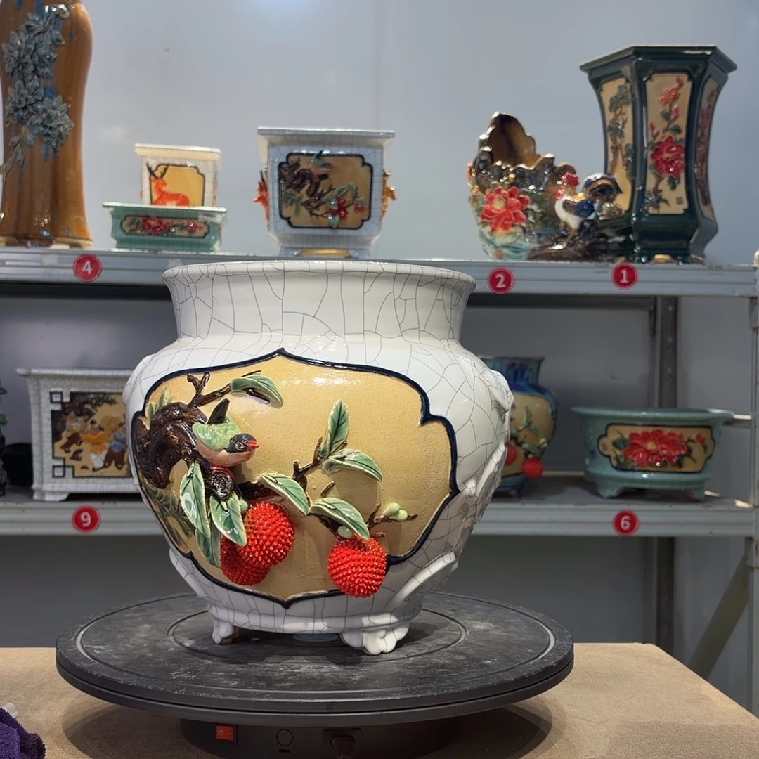 疯****精品石湾花盆高端大气