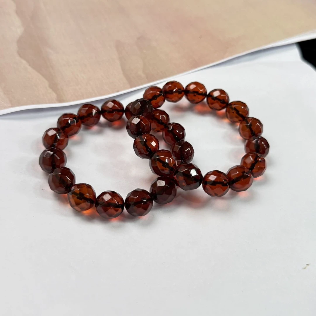 【小宝珠宝】20 T83760-琥珀单圈手串-多样性发一件-12mm➕