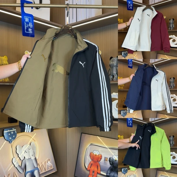 【两面穿】秋季百搭刺绣侧三条双面服休闲显瘦夹克春秋外套960