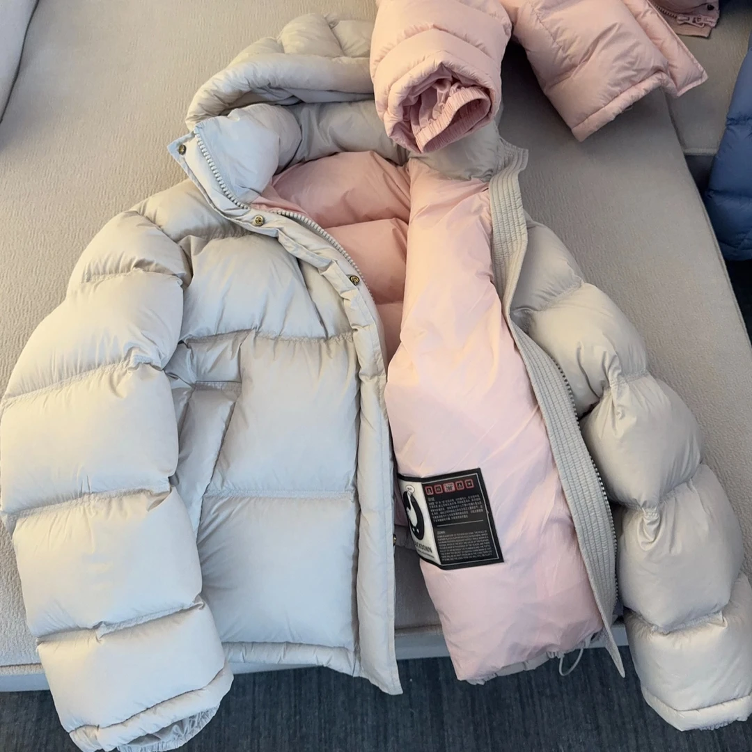 【冰雪奇缘*】（48小时内发货）宽松加厚新国标90白鸭绒羽绒服24888