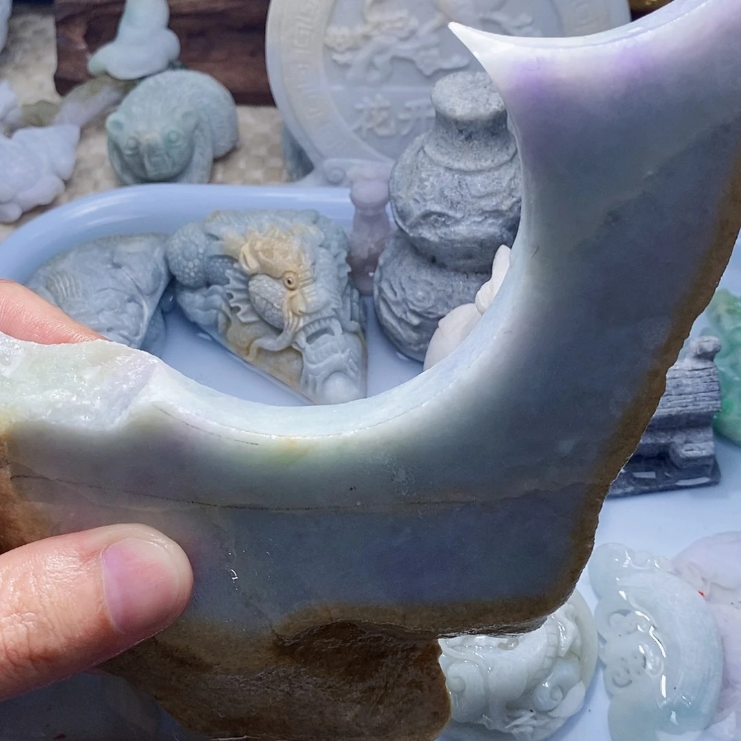 翡翠未镶嵌颈饰588