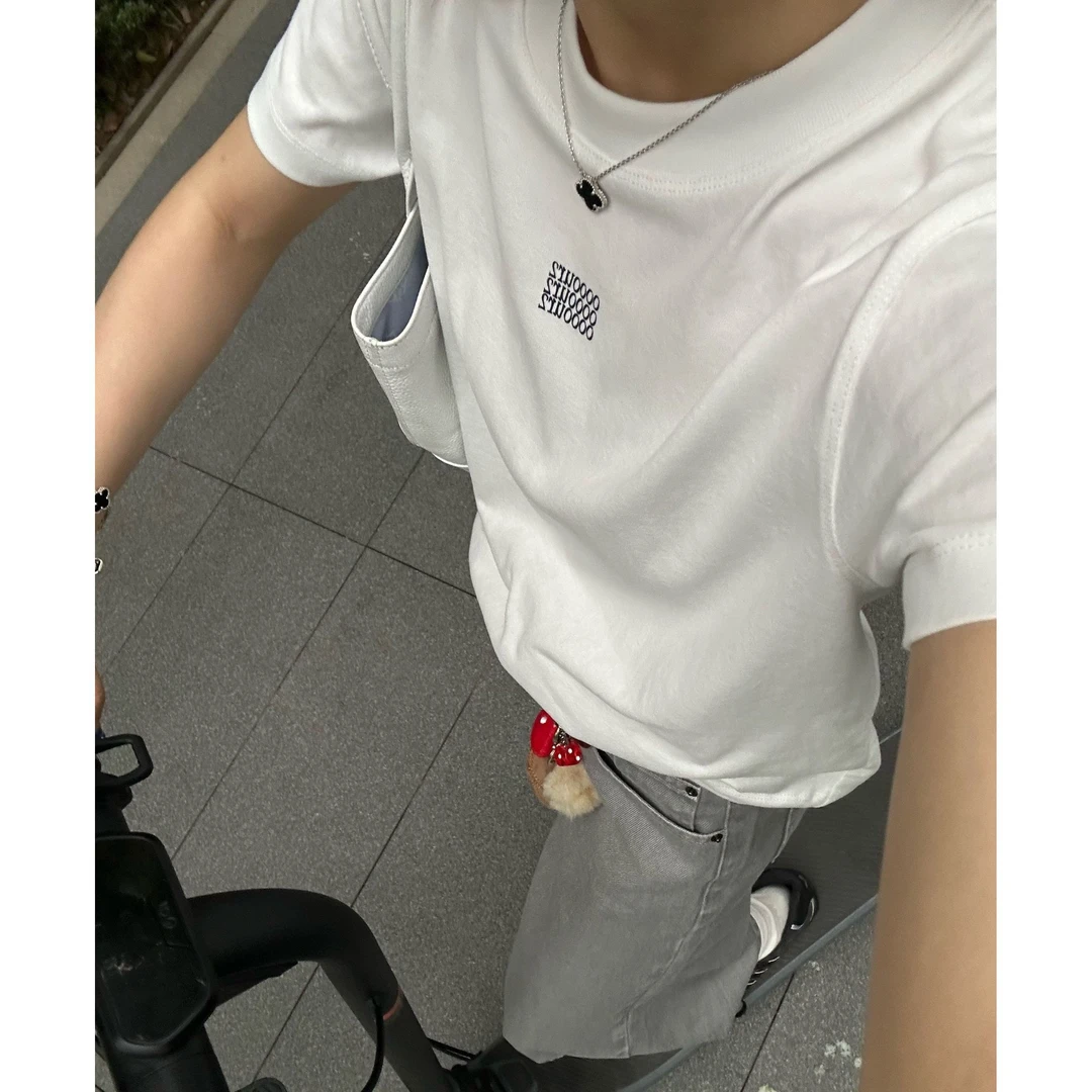 Our2【限定our2短袖】百搭圆领设计感印花短袖T【B7638】
