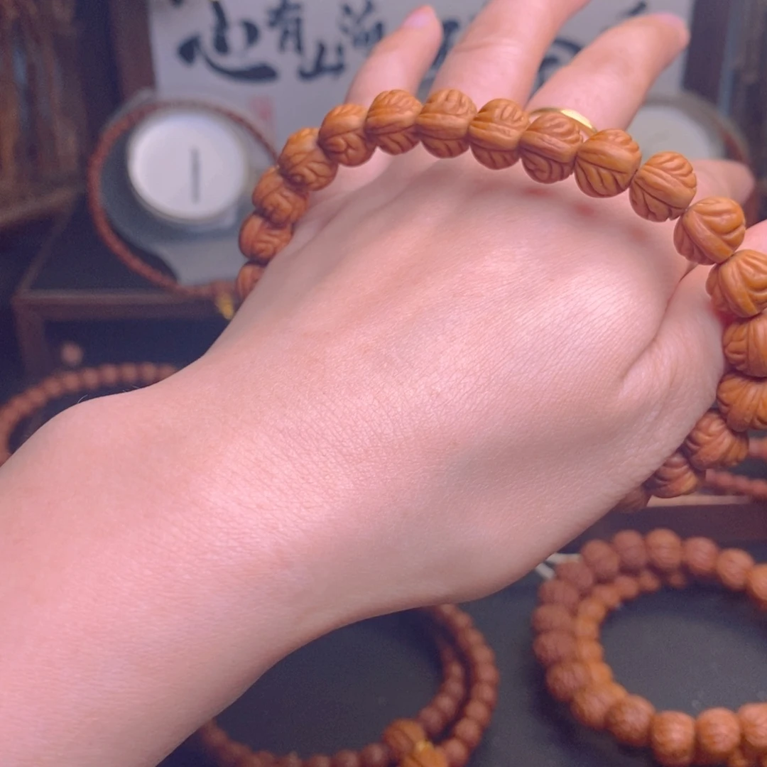 桃核手串龙纹桃核