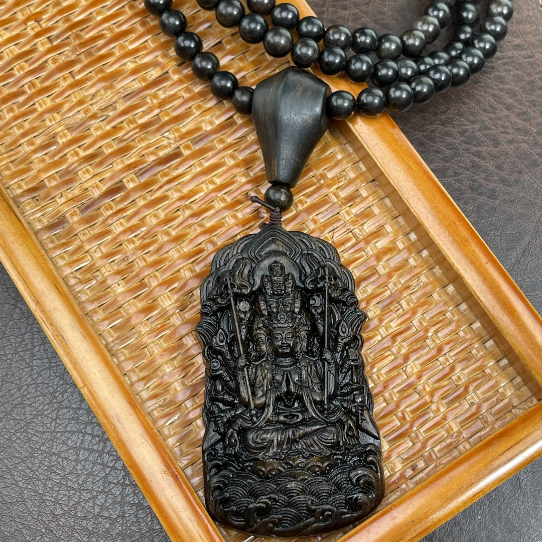 （八大千手-鼠）印尼沉香4.5/8搭配0.8✖108颗雕刻