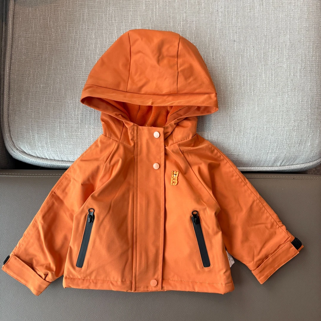 【8/8上新价】【加厚三防冲锋外套】儿童休闲外套上衣小童男女宝秋装