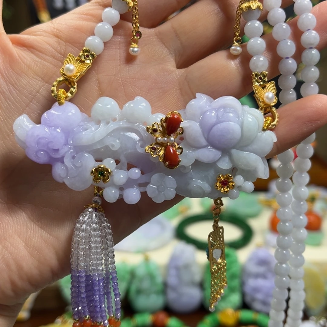 翡翠未镶嵌颈饰天然翡翠