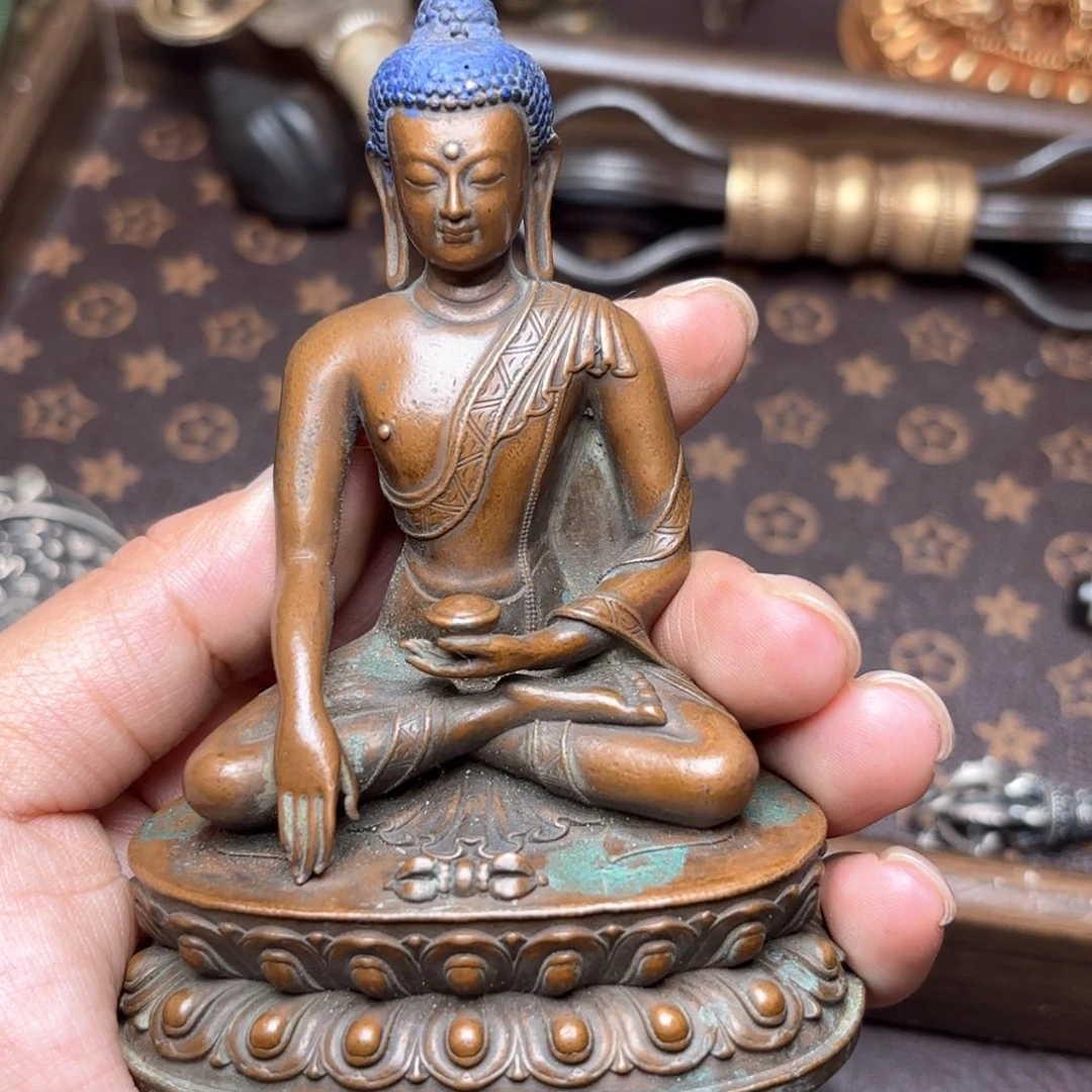 铜星月菩提吊坠项链