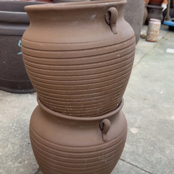 种***果花盆紫砂口25高30宜兴紫砂瑕疵发霉