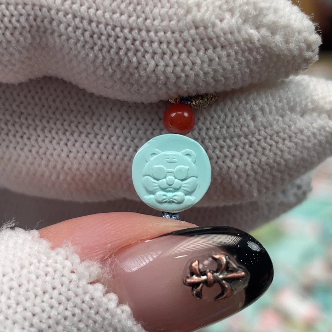 绿松石未镶嵌挂件