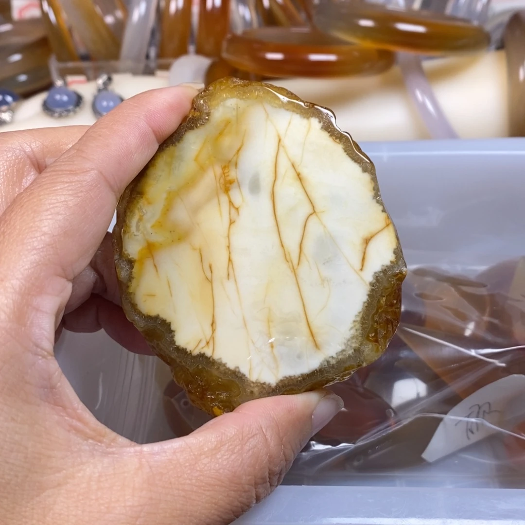 砾***星玛瑙/玉髓未镶嵌玛瑙吊坠